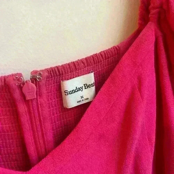 ARITZIA Sunday best Halle dress pink size medium women’s - Picture 4 of 5